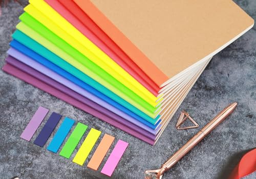 12 Pack A5 Kraft Notebooks, 60 Blank Pages Travel Journal Bulk, Soft Cover Notebooks for Women Girls Students, Making Plans Writing Memos Office School Supplies, 8.3 X 5.5 in - style: 12pack Blank page