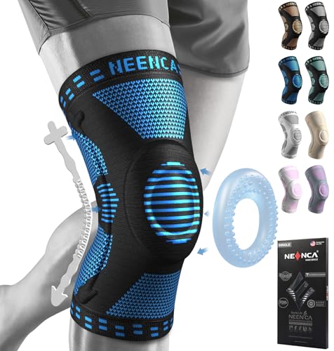 NEENCA Professional Knee Brace, Medical Knee Support for Women & Men Relief - color: Blue, size: X-Small