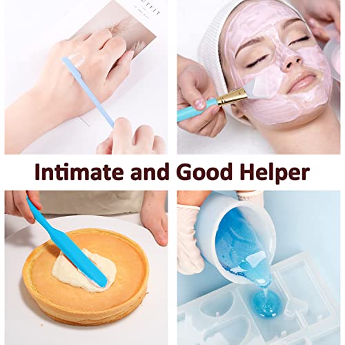 Silicone Stir Sticks Kit, 17PCS Silicone Stirring Tool, Epoxy Resin Brush and Measuring Cups, Silicone Mixing Cups Spoon, Resin Supplies for Paint DIY Crafts Glitter Tumbler | High Quality Silicone, BPA Free, 17 Pieces, Brushes Spatulas Sticks Spoons, 100