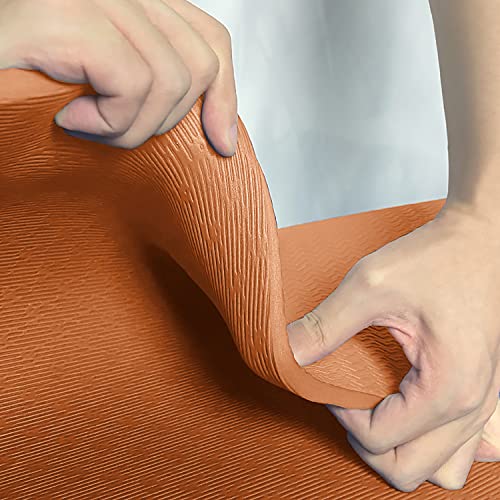 Hatha Yoga TPE Yoga Mat 72"x 27"x1/3" Non-slip Exercise Mat - color: orange