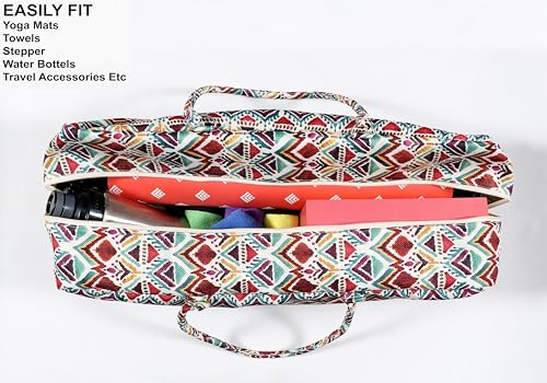 COZY TRENDS Yoga Bag with Storage Pockets – 27"x8" Large Mat Carrier Tote – Lightweight, Durable, and Stylish for Yoga & Pilates Gear - style: Style 5