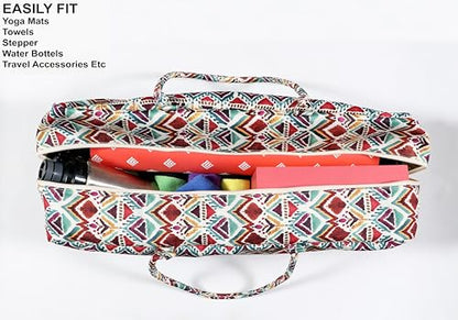 COZY TRENDS Yoga Bag with Storage Pockets – 27"x8" Large Mat Carrier Tote – Lightweight, Durable, and Stylish for Yoga & Pilates Gear - style: Style 5