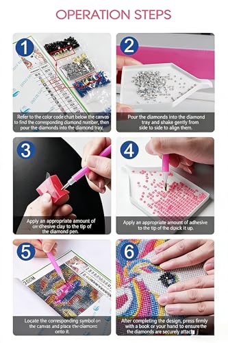 Jendfert DIY 3D Pearl Painting Kit, Castle Design with Fireworks, Plastic Pearl Art Craft for Adults and Beginners, Home Wall Decor - No Framework