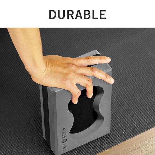 Microdry Sure-Grip Yoga Blocks Collection - color: Grey/Black