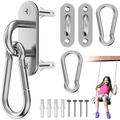 Heavy Duty Stainless Steel Pad Eye Hooks, for Hammock Swing & Yoga(3Pack) | 500 lbs Weight Capacity，Indoor & Outdoor Mounting，Multi-Purpose Anchor Points，Maintains Stability in Harsh Weather Conditions