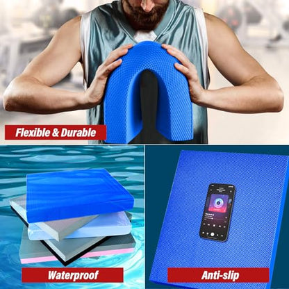 Balance Pad 15" * 13" * 2", Extra Large Foam Balance Board Stability Pad Non-Slip Exercise Foam Pad for Rehabilitation Stability Workout Knee and Ankle Exercise Strength Training