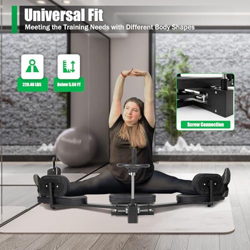 Hip Stretcher for Flexibility Stretching Equipment - color: Black-220lbs