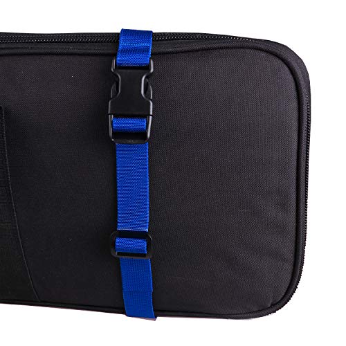 MAGARROW 24" 40" 60" 100" Strap Buckle Packing Straps Adjustable 1-Inch Belt - color: Blue (4-Pack), size: 1" Wide - 40" Long