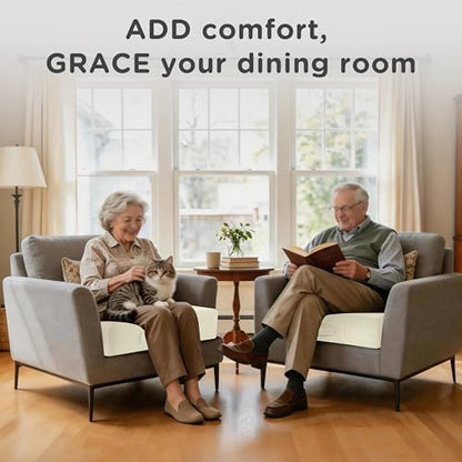 AddGrace High Density Recliner Cushion for Elderly 20x20in Beige - color: Beige