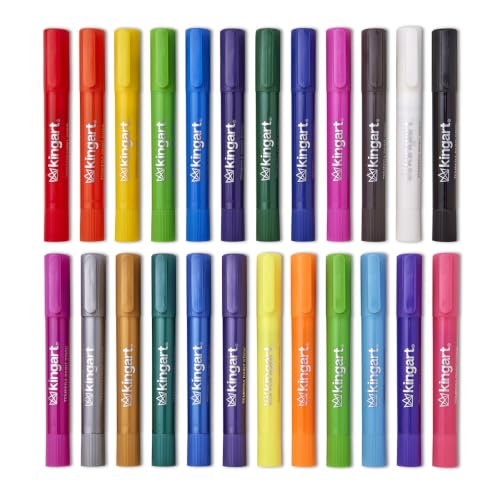 KingArt Studio Tempera Paint Sticks, Set of 24, Unique Colors 24 Piece