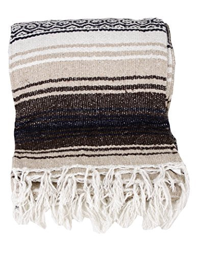 Canyon Creek Mexican Style Falsa Yoga Blanket (Tan) - color: Tan