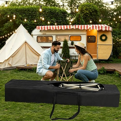 COOLBEBE 83" x 16" x 12" Extra Large Tent Storage Bag - 260L, Black - size: 83"x 16"x 12"