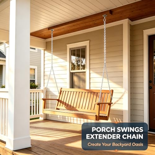 2 Pack Extension Chain for Porch Swing Frame Hammocks Stand, 39" Length - size: 39 in x 2pc