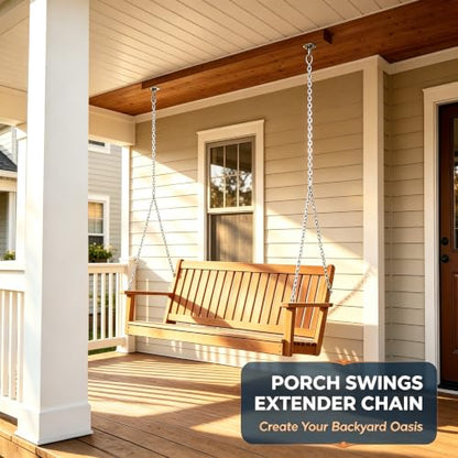 2 Pack Extension Chain for Porch Swing Frame Hammocks Stand, 39" Length - size: 39 in x 2pc
