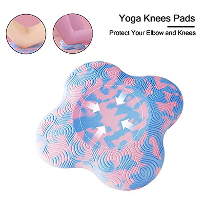 2 PCS Yoga Knee Pads Anti Slip Yoga Support Foam Pads for Women and Men, yoga kneeling pad for Protecting Knees Elbows Wrist Hands