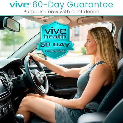 Vive Lumbar Roll Pillow for Lower Back Pain - Low Back Support Cushion - style: Soft