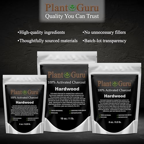 Activated Charcoal Powder 1 lb. Hardwood - Food Grade Kosher Non-GMO - Teeth Whitening, Facial Mask and Soap Making. Promotes Natural Detoxification and Helps Digestion - size: 16 Ounce (Pack of 1)