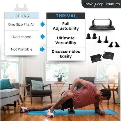 Thrival Relief Pro, Adjustable Psoas Muscle Release Tool, Carbon Black - color: Carbon Black, size: Thrival Relief Pro