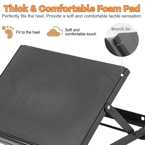 Adjustable Incline Calf Stretcher Board, Non-Slip Ankle Foot Stretch Slant Board for Plantar Fasciitis Relief, Ankle Correction Leg Muscle Fitness Stretching Platform