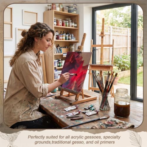 Spakon 4 Pcs Art Supply Hardboard Wood Painting Panel 11 x 14 Drawing Board, 1/8 Inch Flat Profile Board Watercolor Boards for Painting Art Crafts Paint Pouring Acrylic Oil - size: 11 x 14 Inch