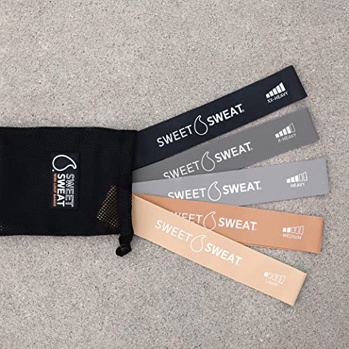 Sweet Sweat® Mini Loop Hip Bands with 5 Levels of Resistance (Toned)