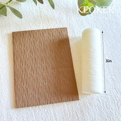 KEOKER Polymer Clay Texture Roller, Polymer Clay Roller for Making Earrings, Like Polymer Clay Texture Sheets, Great Work with Polymer Clay Cutters (Stripe) - color: Stripe