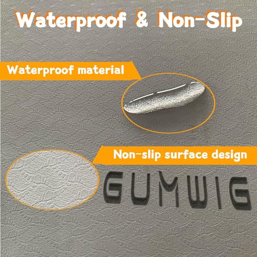 Under Desk Elliptical Equipment Mat, Electric Leg Foot Exerciser Machine Mat while Sitting for Seniors, Anti-slip and Lightweight Ellipse Rubber Matt to Protect Concrete, Hardwood Floors,Carpet, Large