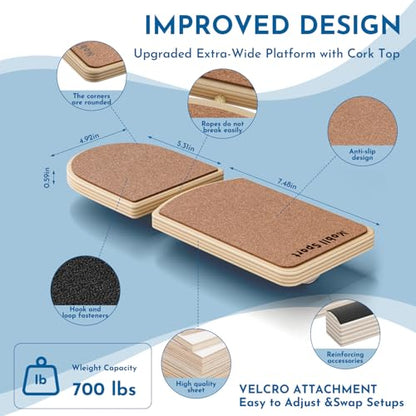 Cork Ankle Balance Board & Foot Strengthener