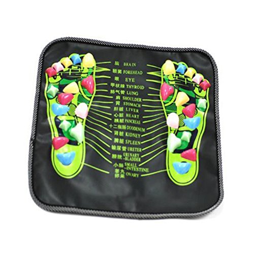 rosenice Foot Massage Pad, Acupressure Reflexology Mat 13.38 Inch | Stone-Style Textured Mat for Foot Massage, Relaxation Routines, Desk Breaks, Walking Practice and Home Use