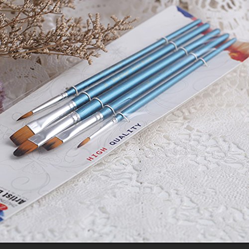 5-Piece Decorating Brush Set Painting Brushes Fondant Sugar Craft Clay DIY Tools Set Pen Brush Kit