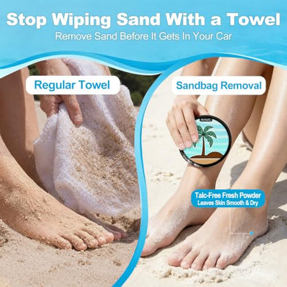 Sand Remover for Beach Towels - Soft Quick Clean Mitt for Kids & Adults | Removes Sand in Seconds,Gentle on Skin,Reusable & Washable,Beach Vacation Essential,Perfect for Beach, Pool & Camping - color: Coconut Tree