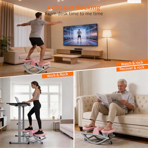 Rock Stepper for Exercise at Home, Low Impact Balance Board Side Stepper