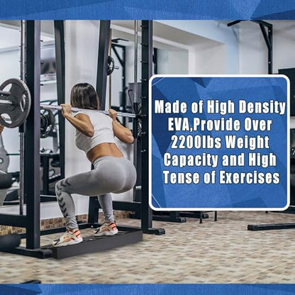 Squat Wedge Block One Piece: Heel Elevated Slant Board for Squats Weightliting Home Gym Squat Wedge - size: 2Pcs: Large