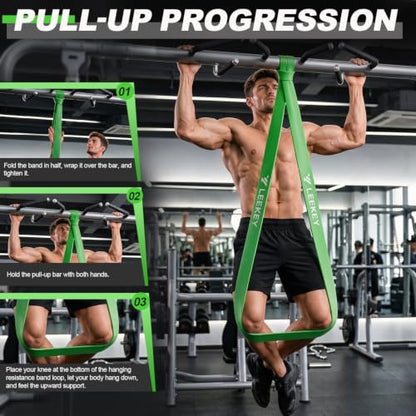 Resistance Bands for Pull Up Assist, Stretch Bands & Exercise Workout Set - color: 5-125LBS MULTI COLOR