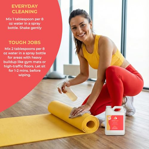 SwaytAway Fitness Mat Cleaner Concentrate Citrus, 32oz Makes 4 Gallons - size: 32 oz - 1 Pack