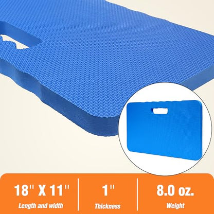 Gardzen 3-Pack Garden Kneeling Pad | EVA Foam Kneeler Pad for Gardening, Baby Bath, Yoga, Pilates, Exercise, 18" x 11" x 1", Blue - size: 18" x 11" x 1" - 3 Pack