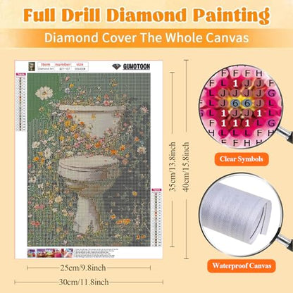 GUMITOON Diamond Art Kits for Adults-Pink Bow Full Drill Diamond Dots Paintings for Beginners, Round 5D Paint with Diamonds Pictures Gem Art Painting Kits DIY Crafts Kits 12"x16" QCY-149 - color: QCY-157