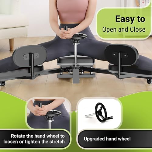 Hip Stretching Machine by Flex Bench – Improve Flexibility,Mobility and Reduce Hip Pain, Leg Stretcher - Flexibility for Yoga,Dance and Gymnastics Thighs,Glutes, Upgraded Model - New Adjustable Seat.