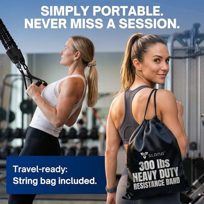Pull Up Assistance Bands, Heavy Duty 300 lb Pull Up Bands Assistance Bands, 4 Adjustable Resistance Bands, Padded Handles, Foam Foot Cradle, Anchor Strap for Chin Ups, Dips & Strength Training - color: Black