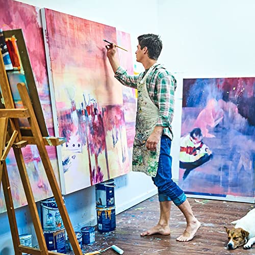 Large Canvas for Painting 16x40 Inch 3-Pack, 12.3 oz Triple Primed 100% Cotton Stretched Canvas, Blank Large Canvases for Oil Paint Acrylics Pouring & Wet Art Media - size: 16"x40"(3-Pack), style: Studio