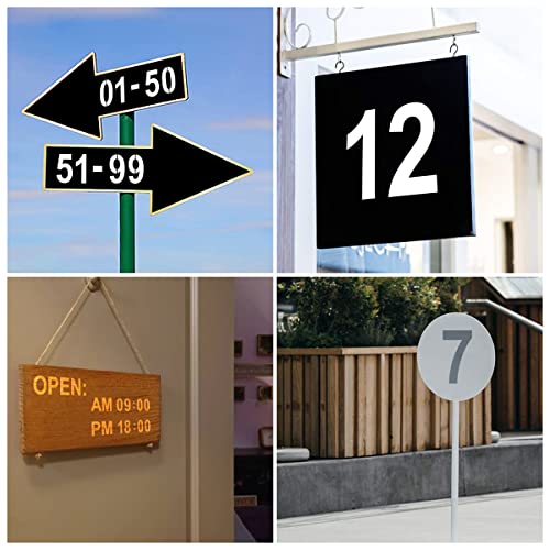 2.5 Inch Large Number Stencils for Painting - 11 Pack Number Stencil Templates for Curb Address, Cakes, Cookies, Mailboxes and Crafts, Reusable House Numbers Stencils for Wood Signs & Cement Wall Art - size: 2.5 Inch