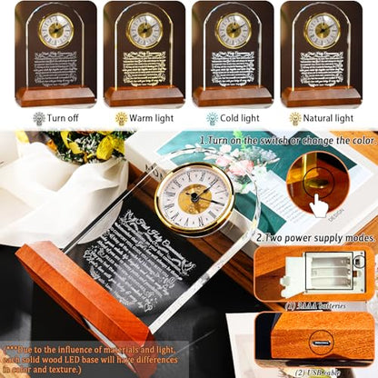Ornalrist First Holy Communion Gifts for Girls Boys Christian Crystal Clock - color: First Holy Communion