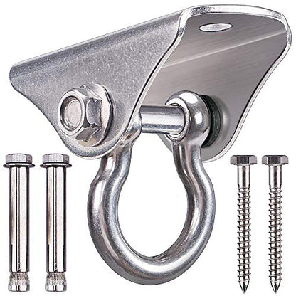 SELEWARE Heavy Duty Swing Hanger Stainless Steel Ceiling Swing Hooks 1 Pack - color: 180° Swing Hanger ( 1 Pack )