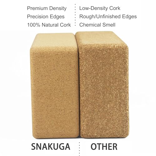 Travel Yoga Mat and Cork Yoga Block 2 Pack