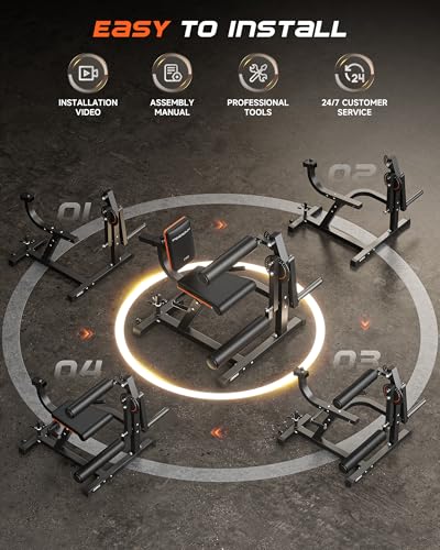 FEIERDUN 4-in-1 Adjustable Leg Extension Curl Machine - 700lbs Capacity Leg Extension Machine for Lower Body Workouts - Adjustable Leg Curl Machine