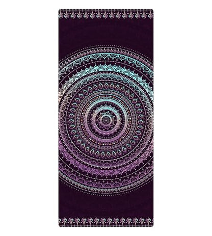 nuveti Suede TPE Yoga Mat High Density Non Slip Yoga Mats with Carrying Bag,72"x32" Extra Thick 8MM Exercise & Workout Mat for Yoga, Pilates and Fitness - color: HongChengZiMo