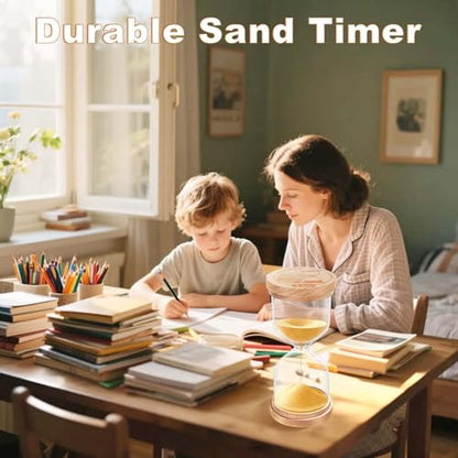30 Minute Sand Timer Hourglass:Small Wooden Sand Clock,Gold Sand Watch,Hour Glass Sandglass for Classroom,Home,Games (Gold) - color: Gold, size: 30 minute
