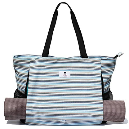 ESVAN Yoga Mat Bag Yoga Tote Carrier Shoulder Bag Carryall Tote for Office,Yoga,Pilates,Travel,Beach and Gym - color: C
