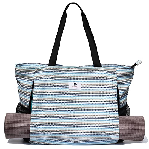 ESVAN Yoga Mat Bag Yoga Tote Carrier Shoulder Bag Carryall Tote for Office,Yoga,Pilates,Travel,Beach and Gym - color: C