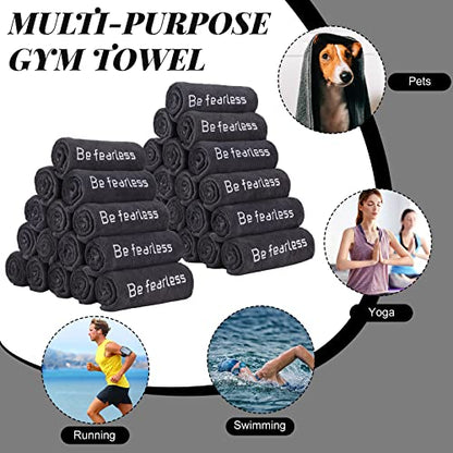 Newwiee 36 Pcs Microfiber Gym Towels for Exercise Fitness, 32 x 16 Inch